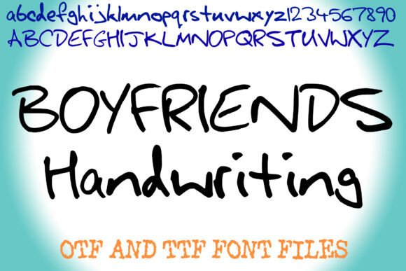 Boyfriends Handwriting: Authentic Font for Real Designs