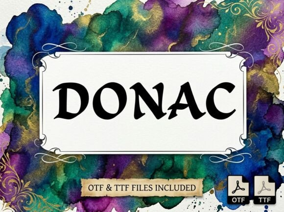 Donac: Classic Calligraphy Font for Historical Impact
