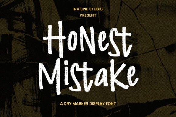 Honest Mistake: The Gritty Font for Authentic Design