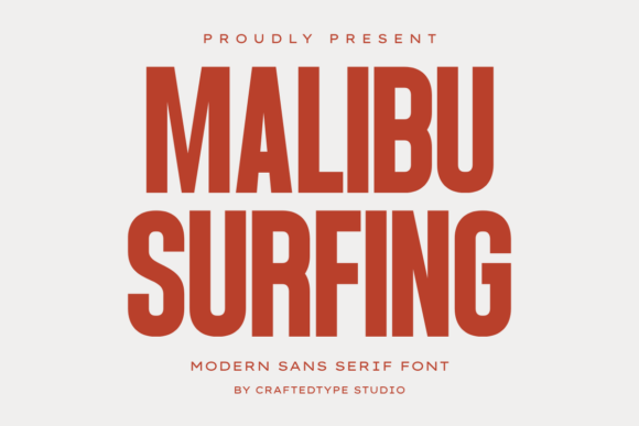 Malibu Surfing: A Modern Font for Bold, Clean Designs
