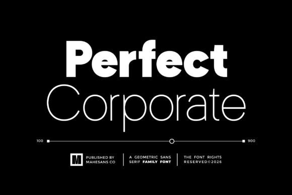 Perfect Corporate: A Modern Sans Serif for Clear Branding