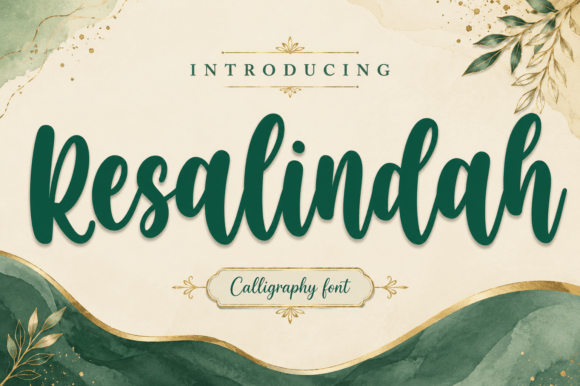 Resalindah: The Modern Script Font for Elegant Designs