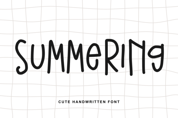 Summering: A Playful Handwritten Font for Cheerful Designs