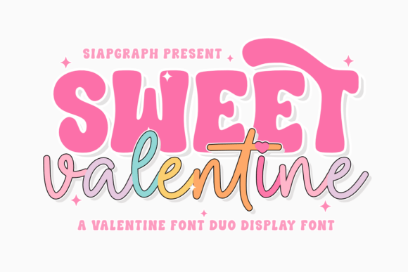 Sweet Valentine Duo: A Playful Font for Creative Projects