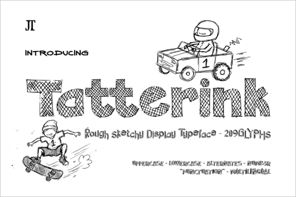 Tatterink: Unleash Raw, Hand-Drawn Energy in Your Designs