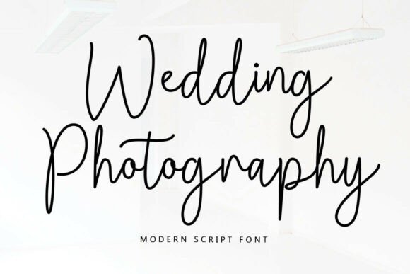 Wedding Photography: A Script Font for Elegant Design